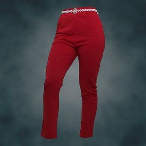 Red Pants – Skinny Fit with Pockets – Shein, size 6